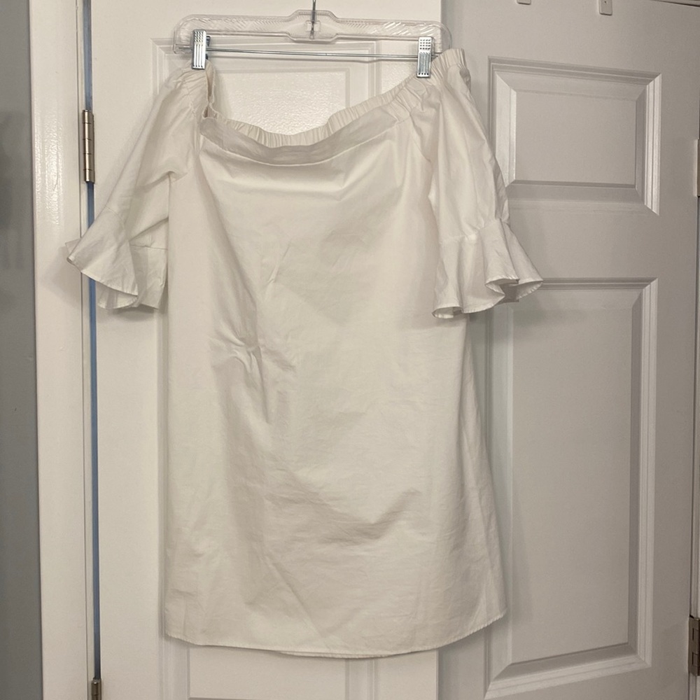 Tuckernuck (sugarlips brand) off the shoulder white dress. Size medium